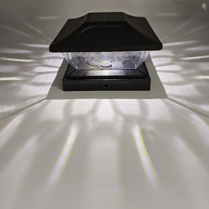LED соларна лампа TOYA LED/4,5W/230V 3000/6500K 600 mAh IP44 черна