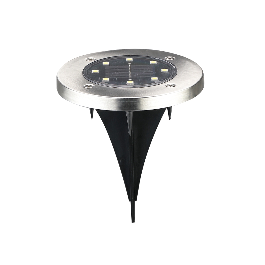 LED Соларна лампа за алея SOLLY LED/1,2V 6500K Ø 11,5 см 300 mAh IP44 матов хром