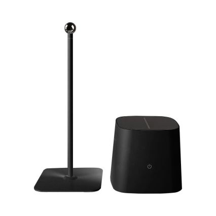 LED соларна регулируема магнитна докосваема презареждаща се настолна лампа LED/5W/5V 3000-6000K 3600 mAh IP65 черна