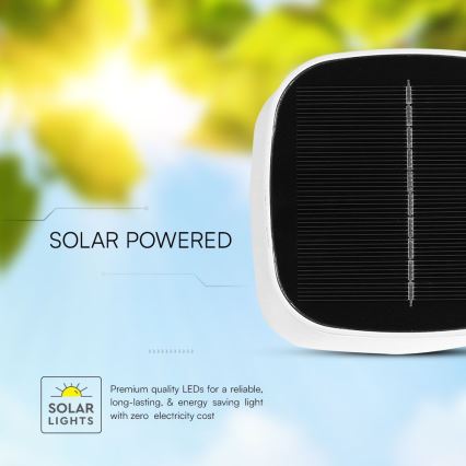 LED Соларна димируема магнитна сензорна акумулаторна настолна лампа LED/5W/5V 3000-6000K 3600 mAh IP65 бял
