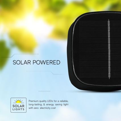 LED Соларна димируема магнитна сензорна акумулаторна настолна лампа LED/5W/5V 3000-6000K 3600 mAh IP65 черен