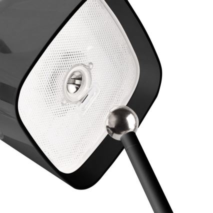 LED Соларна димируема магнитна сензорна акумулаторна настолна лампа LED/5W/5V 3000-6000K 3600 mAh IP65 черен