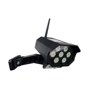 LED Соларна макетна охранителна камера със сензор LED/3,7V IP44 черен + дистанционно управление