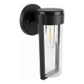 LED соларна стенна лампа LED/1W/3,7V 500 mAh IP65 черна