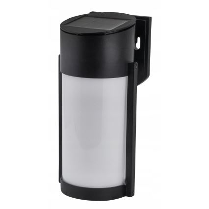 LED соларна стенна лампа LED/3,7V 300 mAh IP44 черна