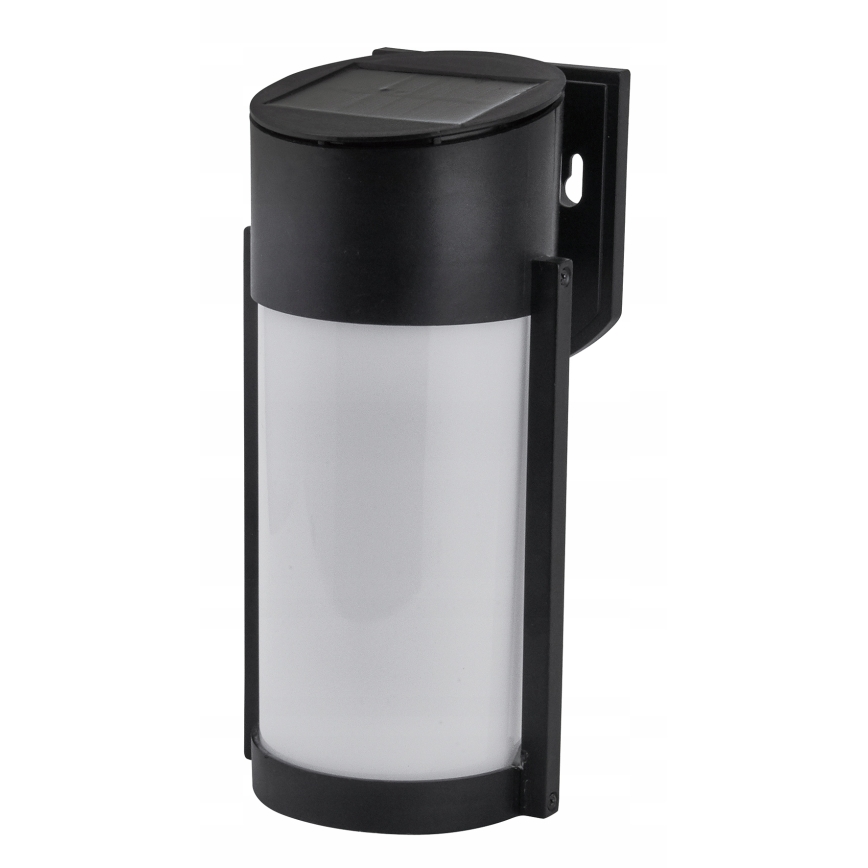 LED соларна стенна лампа LED/3,7V 300 mAh IP44 черна