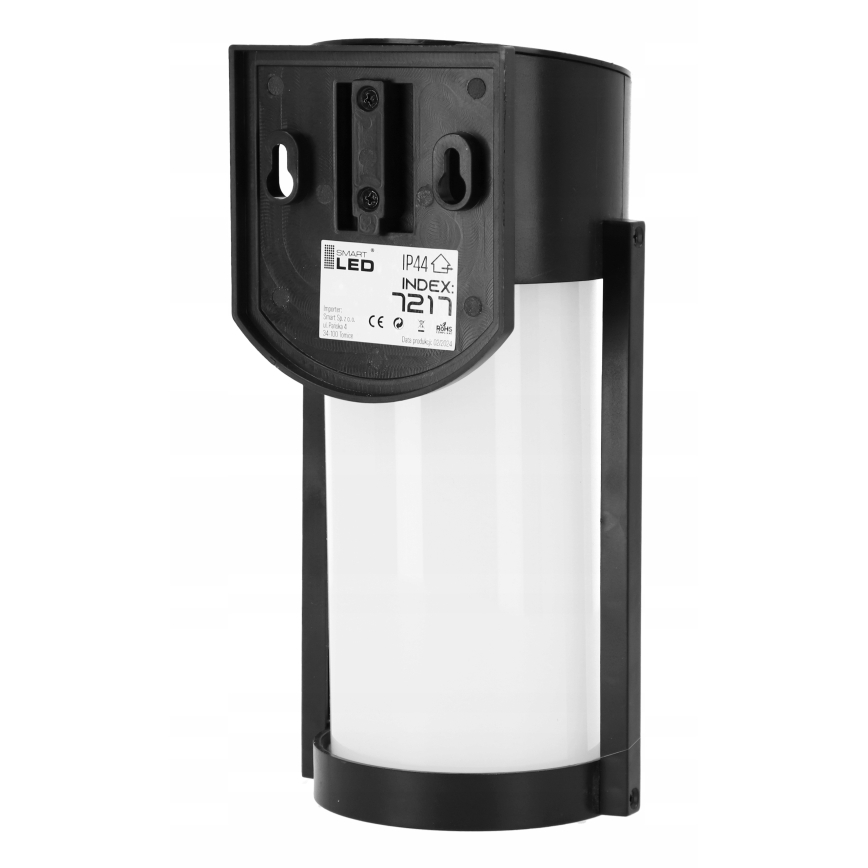 LED соларна стенна лампа LED/3,7V 300 mAh IP44 черна