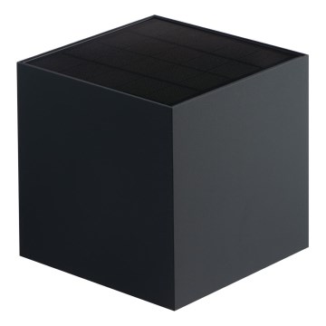 LED соларна стенна лампа с датчик REKA LED/6W/3,7V 1800 mAh 3000/4000/6500K IP65 черна