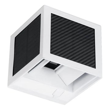 LED соларна стенна лампа със сензор LED/9W/3,7V 3000/4000/6000K IP65 2600 mAh бяла