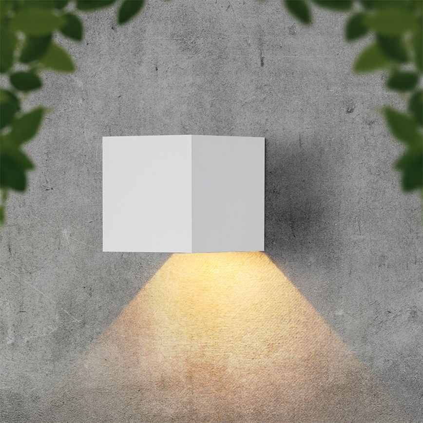 LED соларно стенно осветително тяло със сензор LED/9W/5V 3000/4000/5000K IP65 2600 mAh бяло