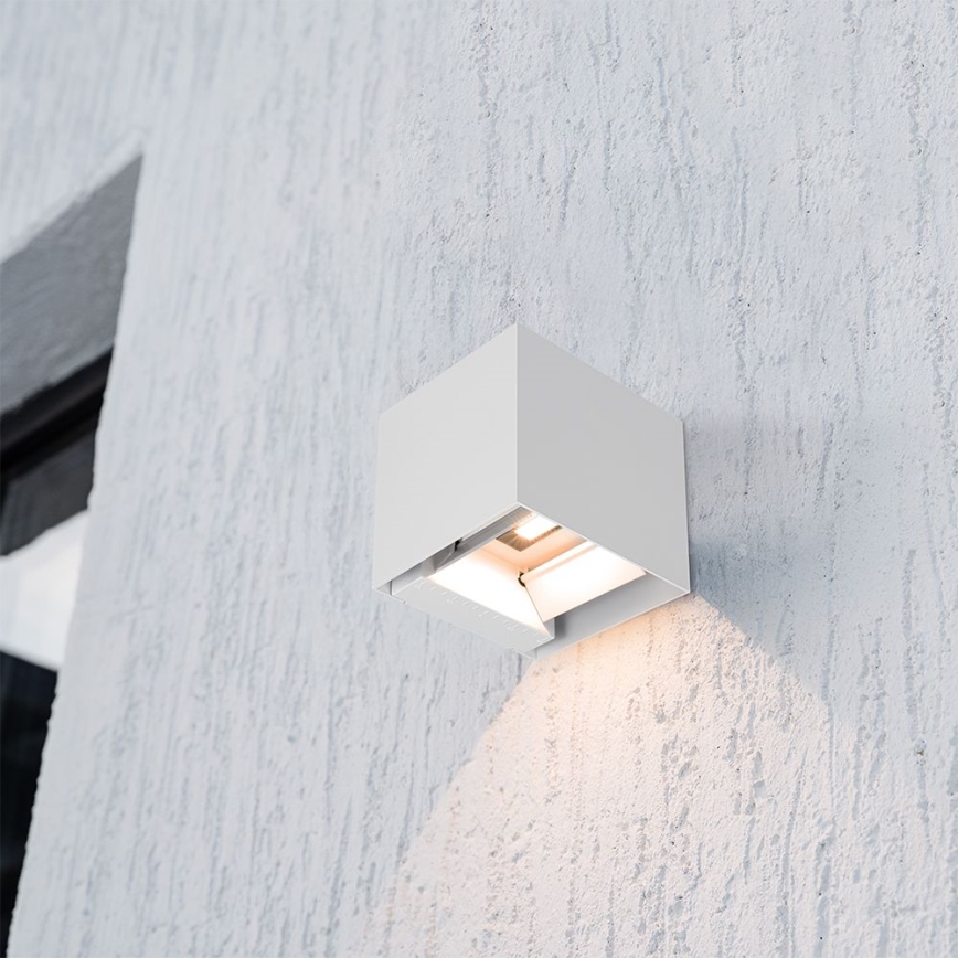 LED соларно стенно осветително тяло със сензор LED/9W/5V 3000/4000/5000K IP65 2600 mAh бяло