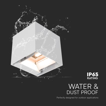 LED соларно стенно осветително тяло със сензор LED/9W/5V 3000/4000/5000K IP65 2600 mAh бяло