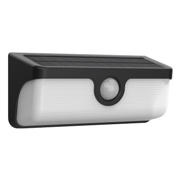 LED соларна стенна лампа със сензор LINK LED/5W/3,7V 2000 mAh IP65 черна