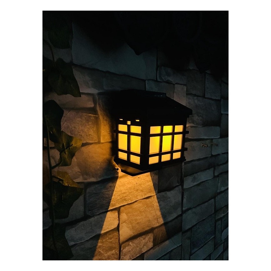 LED соларна стенна лампа със сензор за здрач LED/1,2V 600 mAh IP44