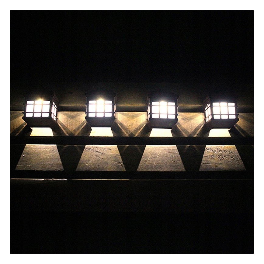 LED соларна стенна лампа със сензор за здрач LED/1,2V 600 mAh IP44