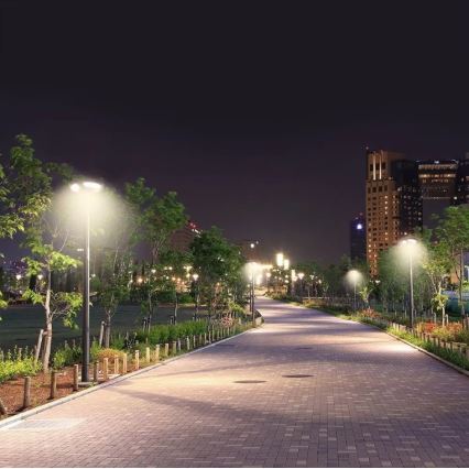 LED соларна улична лампа със сензор LED/10W/3,2V 6500K IP65 25000 mAh + дистанционно управление