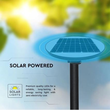 LED соларна улична лампа със сензор LED/10W/3,2V 6500K IP65 25000 mAh + дистанционно управление