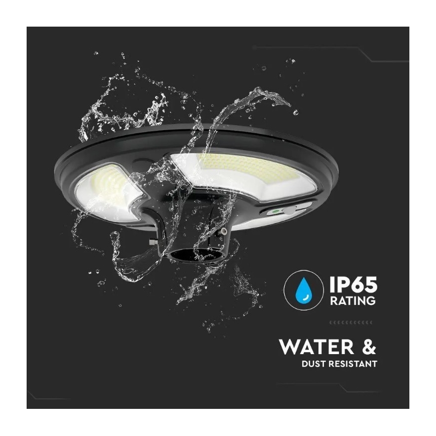 LED соларна улична лампа със сензор LED/10W/3,2V 6500K IP65 25000 mAh + дистанционно управление