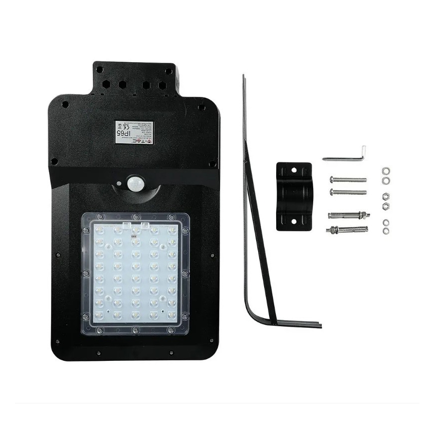 LED соларна улична лампа със сензор LED/15W/7,4V 4000K IP65 10800 mAh