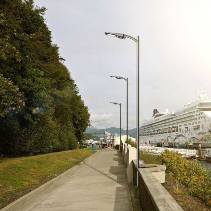 LED соларна улична лампа със сензор LED/40W/9,6V IP65 6000K 12000 mAh + дистанционно управление