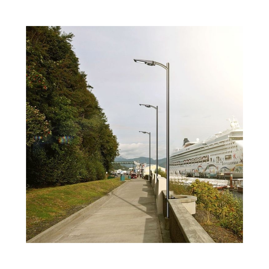 LED соларна улична лампа със сензор LED/40W/9,6V IP65 6000K 12000 mAh + дистанционно управление