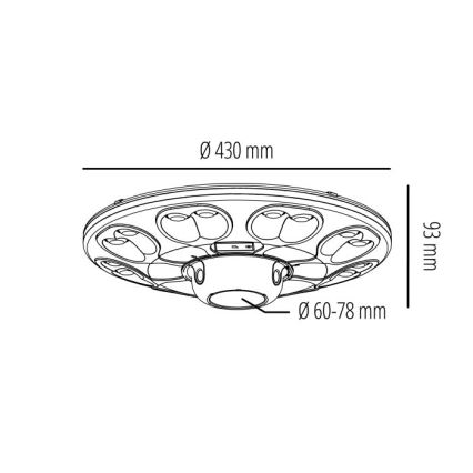 LED соларна улична лампа със сензор LUVIA LED/15W/3,2V 6500K IP54 5400 mAh + дистанционно управление