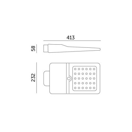 LED соларна улична лампа с вграден сензор STREET LED/15W/7,4V 4000K IP65 5400 mAh