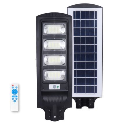 LED димируема соларна улична лампа със сензор URBI LED/11W/3,2V 6500K 15000 mAh IP54 + дистанционно управление
