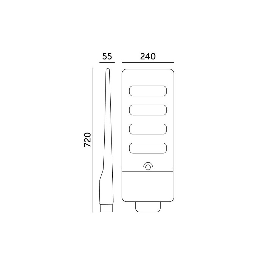 LED димируема соларна улична лампа със сензор URBI LED/11W/3,2V 6500K 15000 mAh IP54 + дистанционно управление