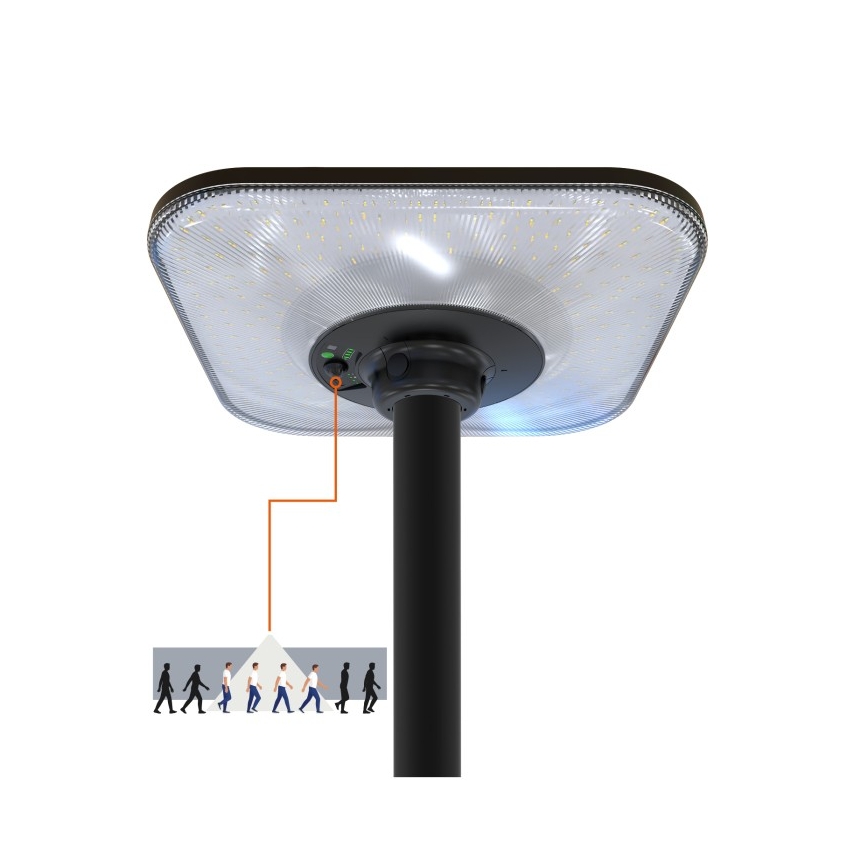 LED соларна улична лампа със сензор SOLSUMI LED/25W/3,2V 3000/4000/6500K IP54 24000 mAh + дистанционно управление