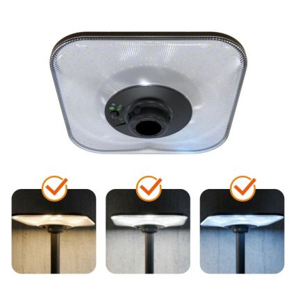 LED соларна улична лампа със сензор SOLSUMI LED/25W/3,2V 3000/4000/6500K IP54 24000 mAh + дистанционно управление