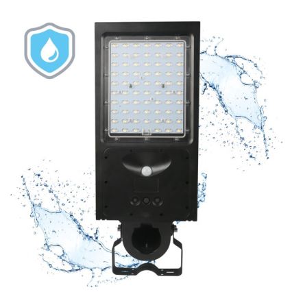 Димируема LED соларна улична лампа със сензор STREET LED/30W/9,6V 3000/4000K 6000 mAh IP65 + дистанционно управление