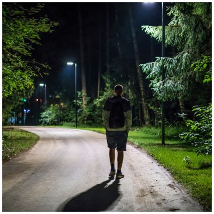 LED Димируема соларна улична лампа със сензор за движение и здрач URBI LED/8W/3,2V 6500K IP54 10000 mAh + дистанционно управление