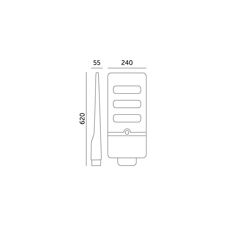 LED Димируема соларна улична лампа със сензор за движение и здрач URBI LED/8W/3,2V 6500K IP54 10000 mAh + дистанционно управление