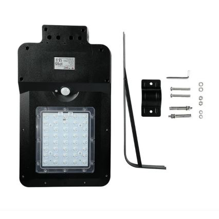 LED соларна улична лампа със сензор LED/15W/7,4V 4000K IP65 10800 mAh