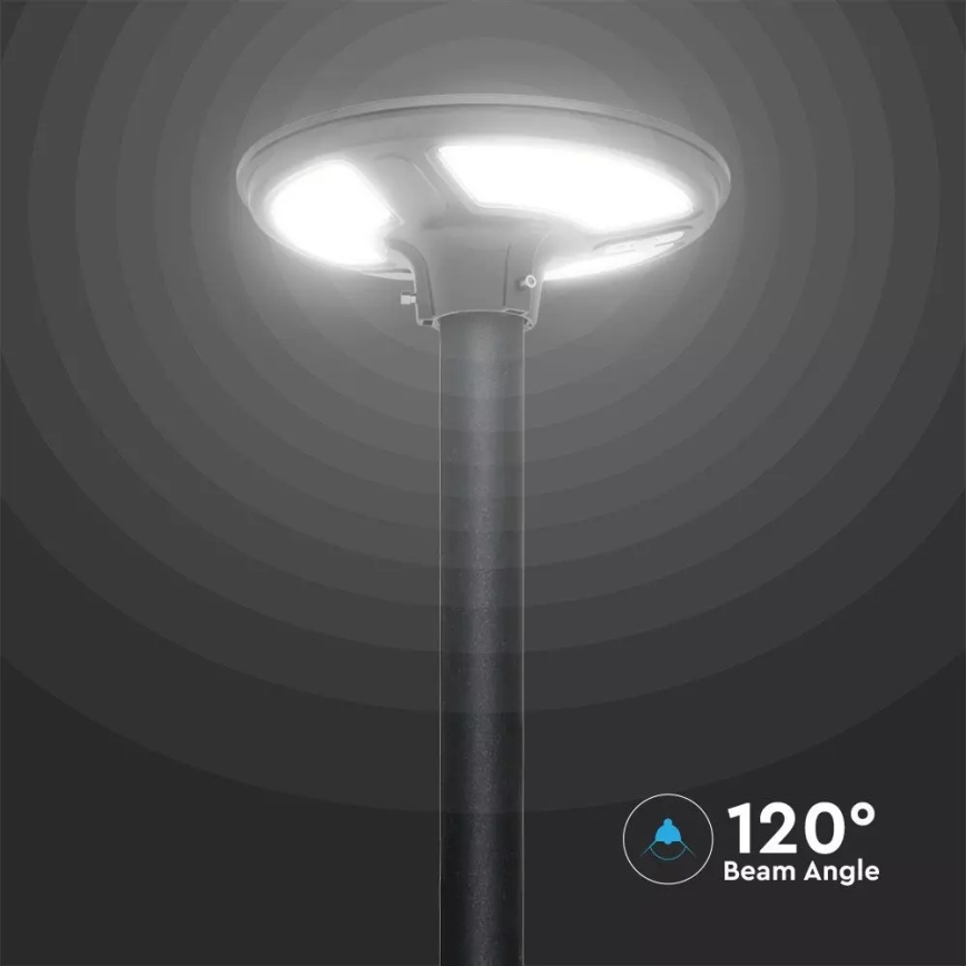 LED соларна улична лампа със сензор LED/7,5W/3,2V IP65 4000K 15000 mAh + дистанционно управление