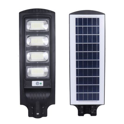 LED димируема соларна улична лампа със сензор URBI LED/11W/3,2V 6500K 15000 mAh IP54 + дистанционно управление