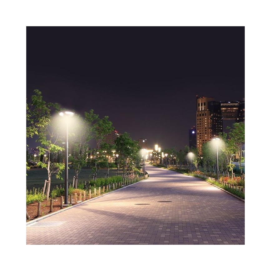 LED Соларна улична лампа със сензор LED/10W/3,2V IP65 4000K 15000 mAh + дистанционно управление
