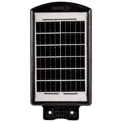 LED Димируема соларна улична лампа със сензор LED/120W/6V 6500K IP65 черен + дистанционно управление