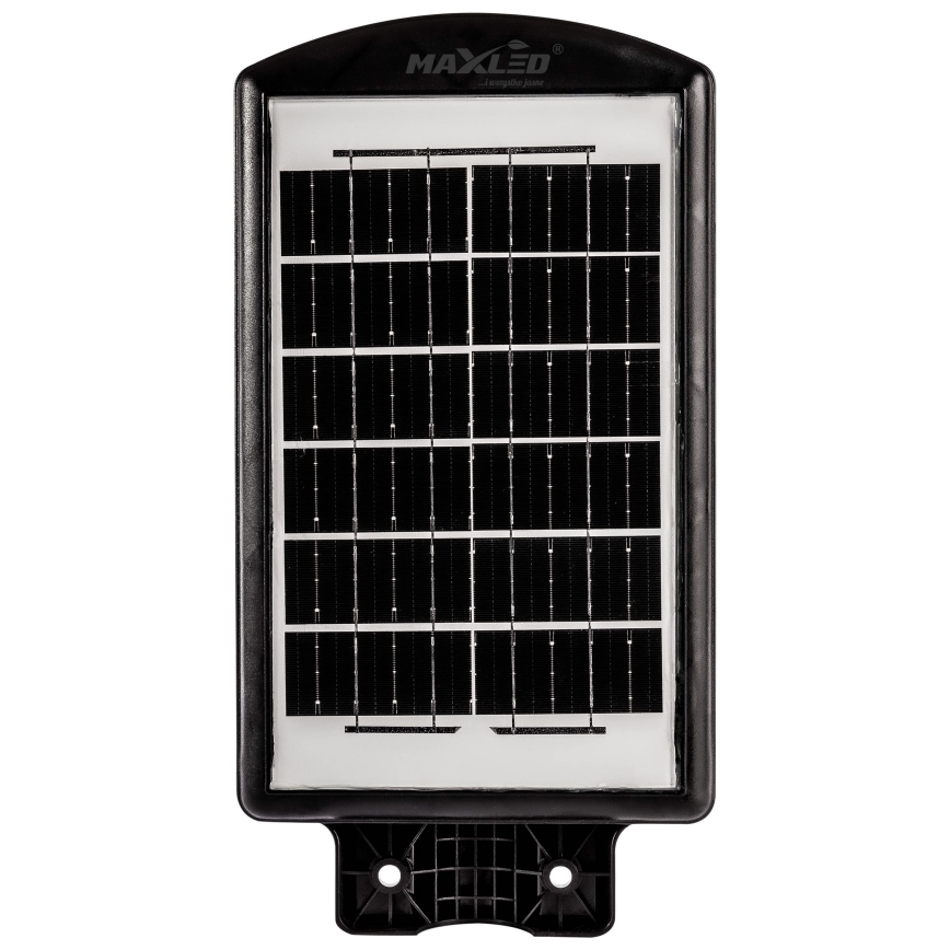 LED Димируема соларна улична лампа със сензор LED/120W/6V 6500K IP65 черен + дистанционно управление