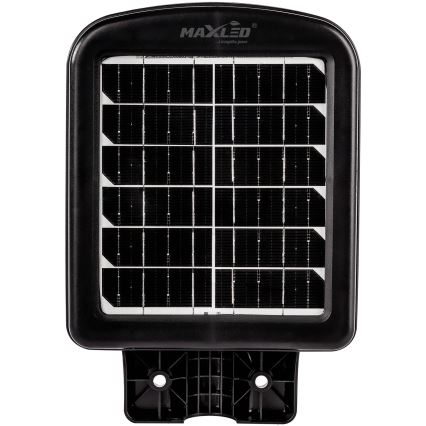 LED Димируема соларна улична лампа със сензор LED/150W/6V 6500K IP65 черен + дистанционно управление