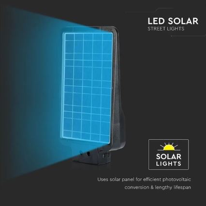 LED Соларна улична лампа със сензор LED/15W/7,4V 4000K IP65 10800 mAh
