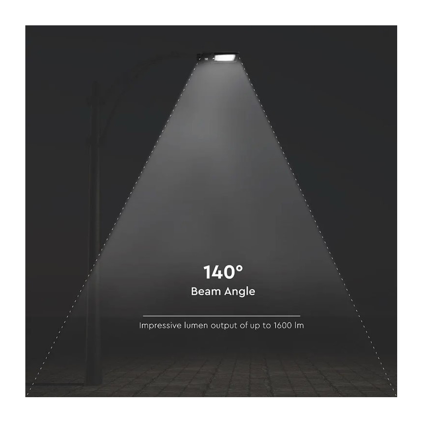 LED Соларна улична лампа със сензор LED/15W/7,4V 4000K IP65 10800 mAh