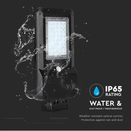 LED Соларна улична лампа със сензор LED/15W/7,4V 4000K IP65 10800 mAh