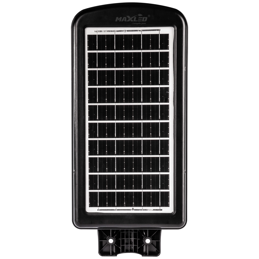 LED Димируема соларна улична лампа със сензор LED/180W/6V 6500K IP65 черен + дистанционно управление