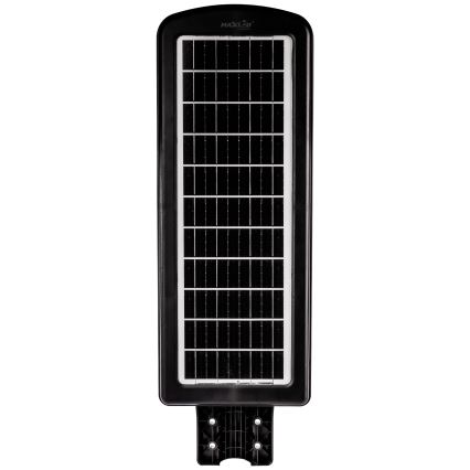 LED Димируема соларна улична лампа със сензор LED/300W/6V 6500K IP65 черен + дистанционно управление