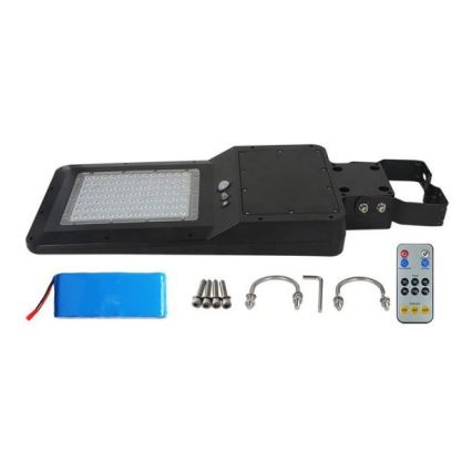 LED Соларна улична лампа със сензор LED/40W/9,6V IP65 6000K 12000 mAh + дистанционно управление
