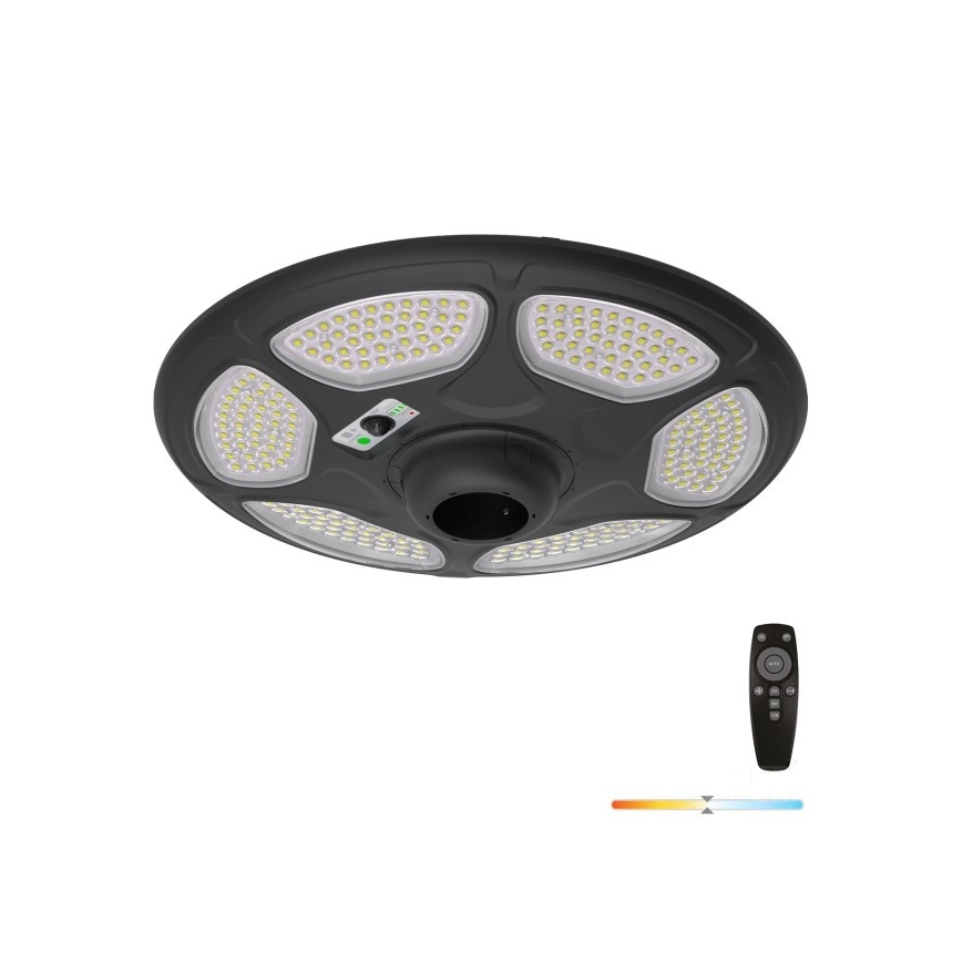 LED соларна улична лампа със сензор SOLSUMI LED/25W/3,2V IP54 25000 mAh + дистанционно управление