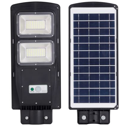 LED Соларна улична лампа със сензор STREET 2xLED/6W/3,2V 12000 mAh IP65 + дистанционно управление