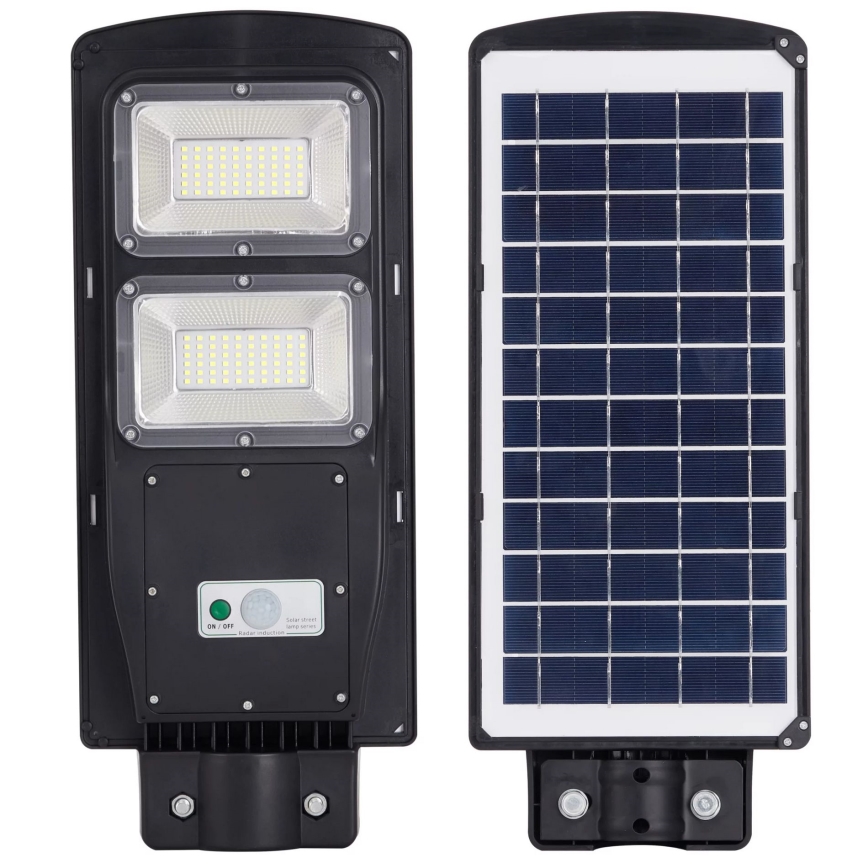 LED Соларна улична лампа със сензор STREET 2xLED/6W/3,2V 12000 mAh IP65 + дистанционно управление